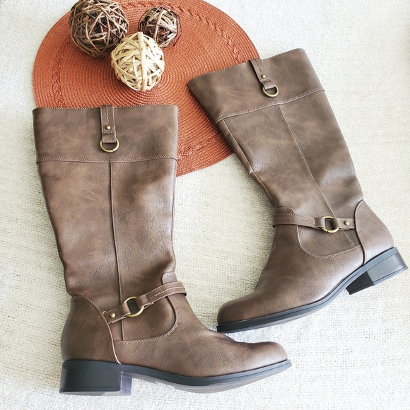 solanz wide calf boots
